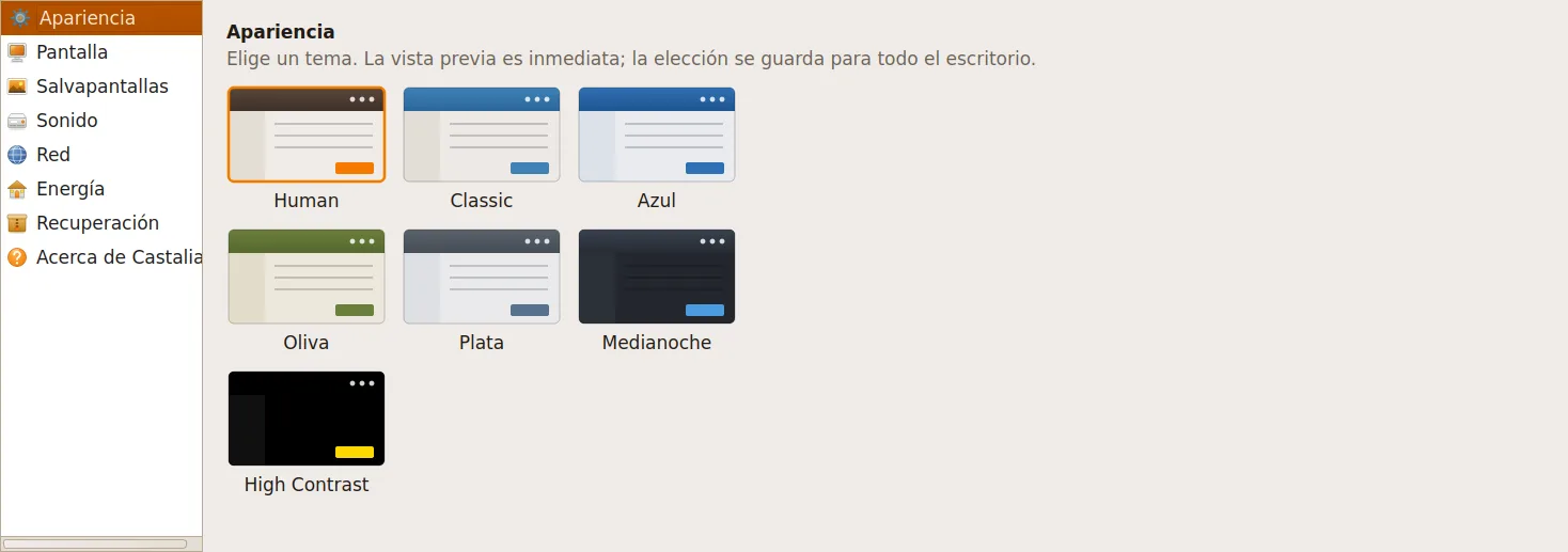 CENTRO DE CONTROL · 7 TEMAS